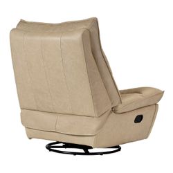 Lusitano Recliner Chair - Cappuccino Cream Leather