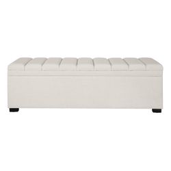 Soho Storage Bench Ottoman - Ecru