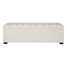 Soho Storage Bench Ottoman - Ecru