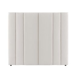 Soho 165x140cm Queen Bedhead - Ecru Linen