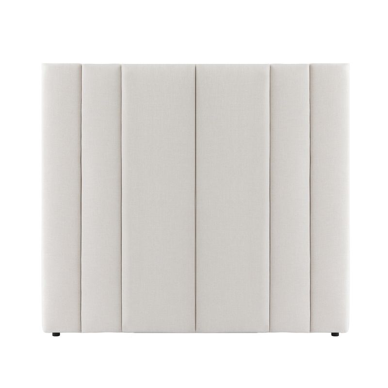 Soho 165x140cm Queen Bedhead - Ecru Linen