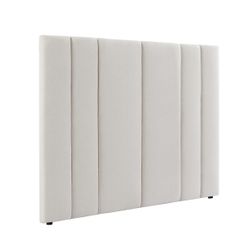 Soho 165x140cm Queen Bedhead - Ecru Linen
