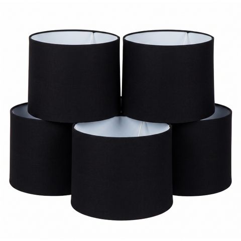 Capella Tapered Shade - Tall Black - Bulk Buy Qty 5