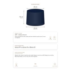 Capella Tapered Shade - Tall Navy - Bulk Buy Qty 5