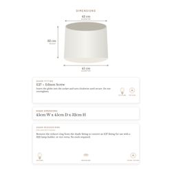 Capella Tapered Shade - Tall White - Bulk Buy Qty 5
