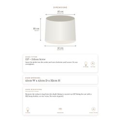 Capella Tapered Shade - Tall White - Bulk Buy Qty 5