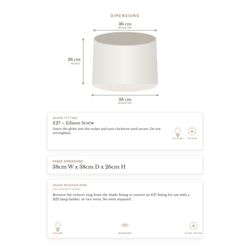 Capella Tapered Shade - Medium White - Bulk Buy Qty 5