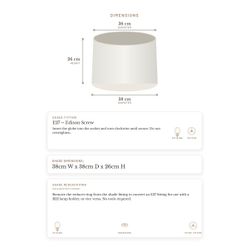 Capella Tapered Shade - Medium White - Bulk Buy Qty 5