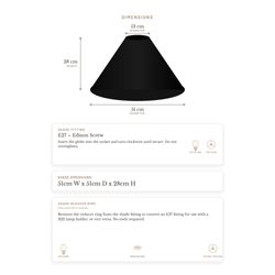 Messina Empire Shade - Large Black - Bulk Buy Qty 5