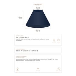 Messina Empire Shade - Small Navy - Bulk Buy Qty 5