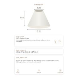Messina Empire Shade - Medium White - Bulk Buy Qty 5