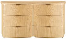 Lina 6 Drawer Chest - Walnut - OUTLET NSW