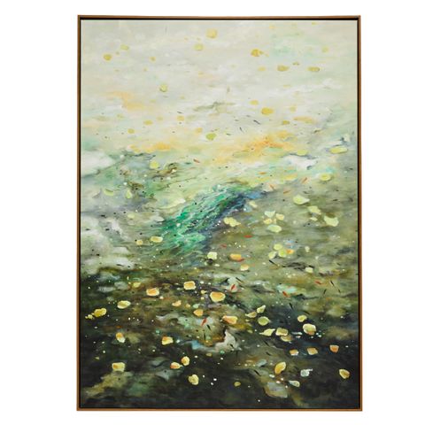 Falling Leaves Oil On Canvas Painting