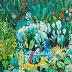 Le Fluers Oil On Canvas Painting