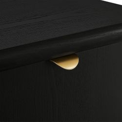 Lina Bedside Table - Black