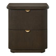 Lina Bedside Table - Smoked Oak