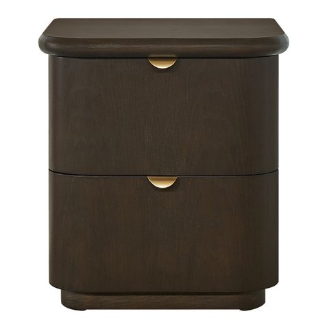 Lina Bedside Table - Smoked Oak