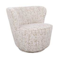Alberta Swivel Chair - Oyster Jacquard