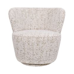 Alberta Swivel Chair - Oyster Jacquard
