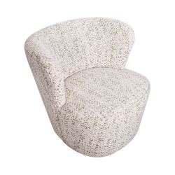 Alberta Swivel Chair - Oyster Jacquard