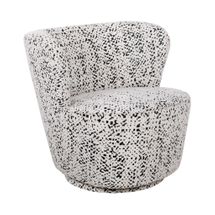 Alberta Swivel Chair - Charcoal Jacquard