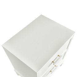 Jill Bedside Table - White