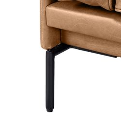 Keaton 2.5 Seater Sofa - Light Brown Leather - OUTLET NSW