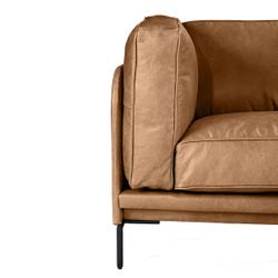 Keaton 2.5 Seater Sofa - Light Brown Leather - OUTLET NSW