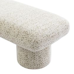 Eleanor Bench Ottoman - Oyster Jacquard