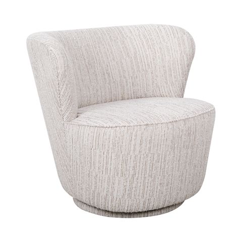 Alberta Swivel Chair - Ivory Weave
