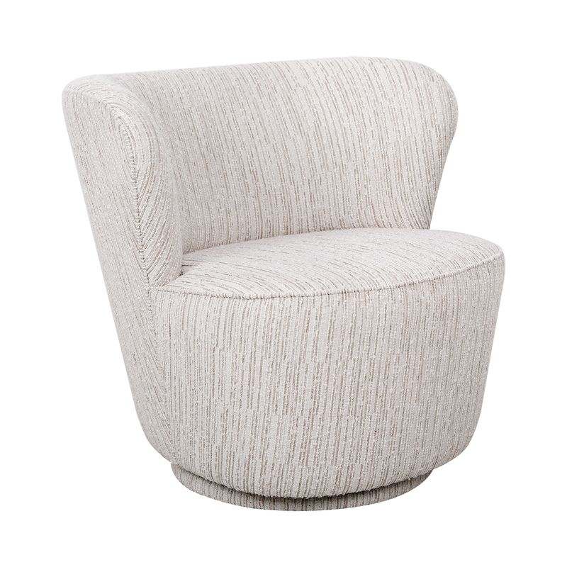 Alberta Swivel Chair - Ivory Weave