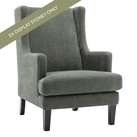 Gable Arm Chair - Winter Moss Chenille - OUTLET NSW