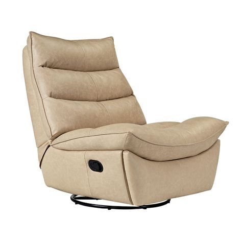 Lusitano Recliner Chair - Cappuccino Cream Leather - OUTLET NSW