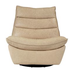 Lusitano Recliner Chair - Cappuccino Cream Leather - OUTLET NSW