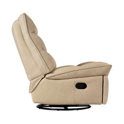 Lusitano Recliner Chair - Cappuccino Cream Leather - OUTLET NSW