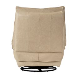 Lusitano Recliner Chair - Cappuccino Cream Leather - OUTLET NSW