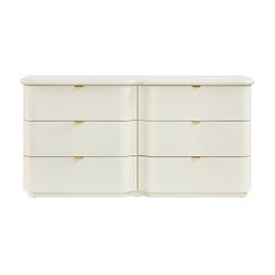 Lina 6 Drawer Chest - Ivory