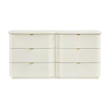 Lina 6 Drawer Chest - Ivory