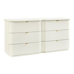 Lina 6 Drawer Chest - Ivory