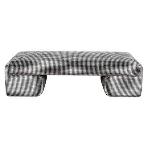 Cairo Bench Ottoman - Houndstooth