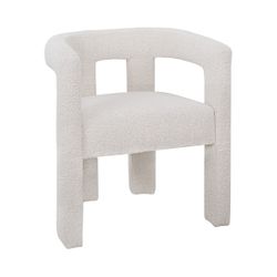 Lorenzo Arm Chair - Ivory Boucle