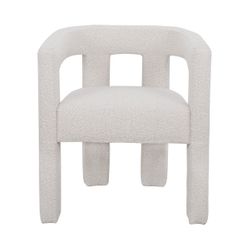 Lorenzo Arm Chair - Ivory Boucle
