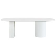 Brunella Oval Dining Table - 2.4m White