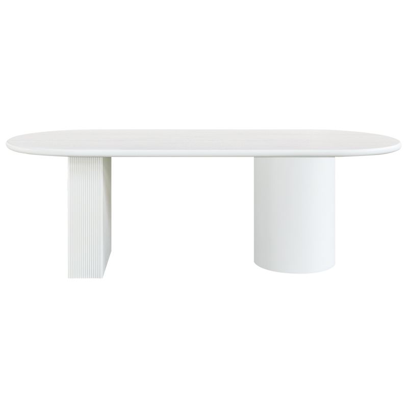 Brunella Oval Dining Table - 2.4m White