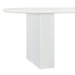 Brunella Oval Dining Table - 2.4m White