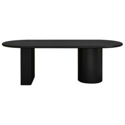 Brunella Oval Dining Table - 2.4m Black