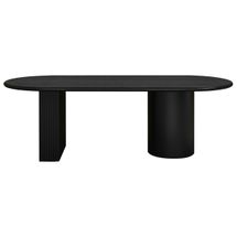 Brunella Oval Dining Table - 2.4m Black