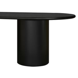 Brunella Oval Dining Table - 2.4m Black