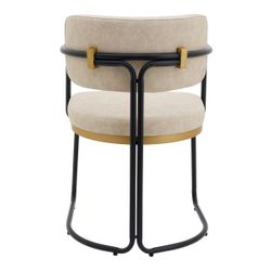 Charly Dining Chair &ndash; Beige Vegan Leather