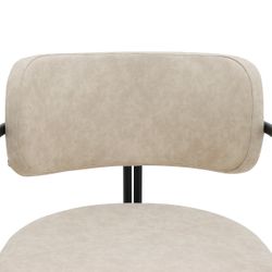 Charly Dining Chair &ndash; Beige Vegan Leather